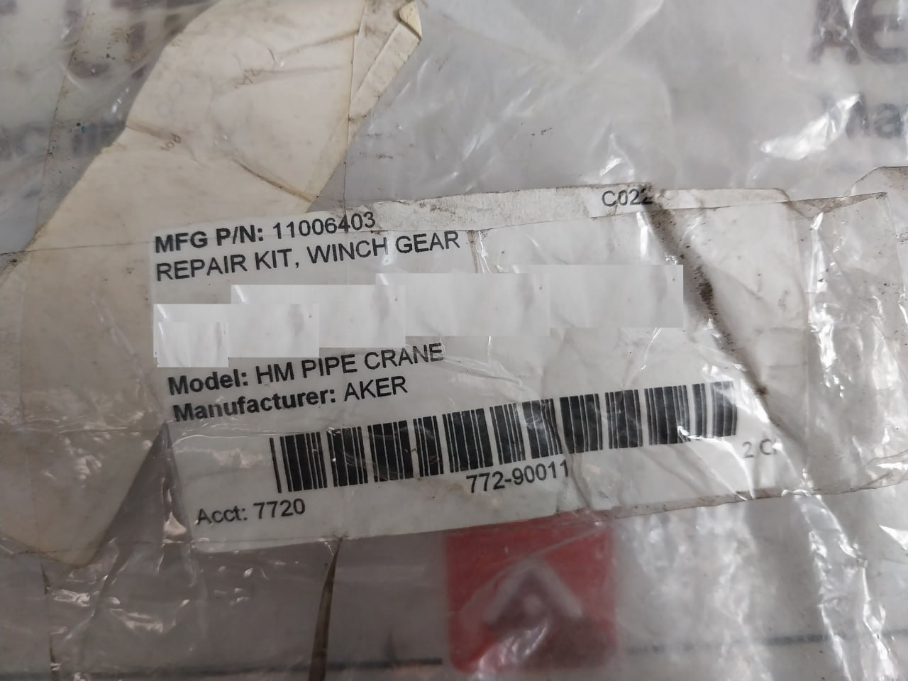 Aker 11006403 Repair Kit - Image 9