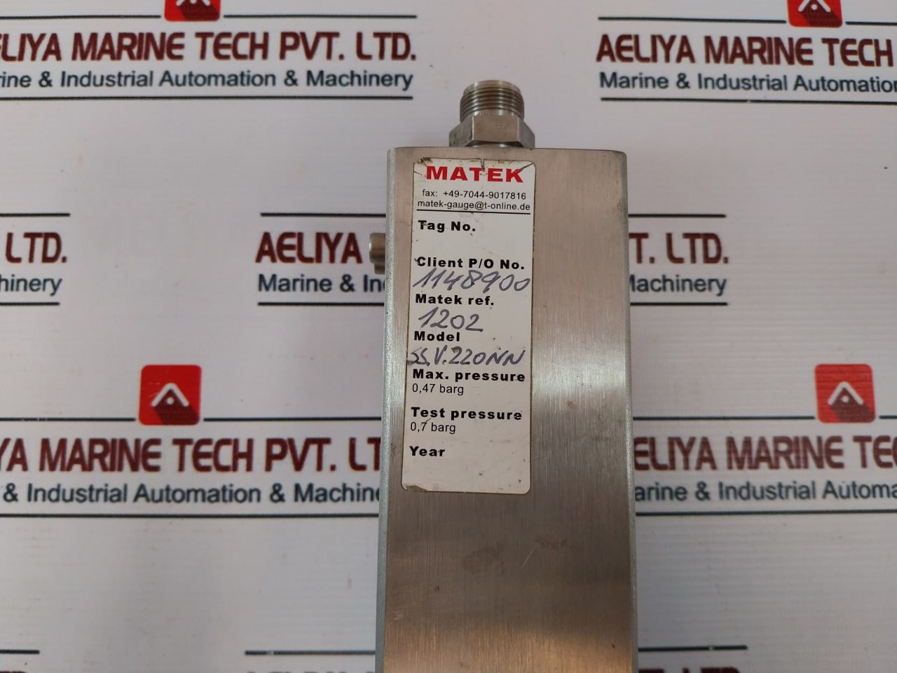 Matek Ss.v.220 Calibration Pot For Correct Pump Setting - Image 6
