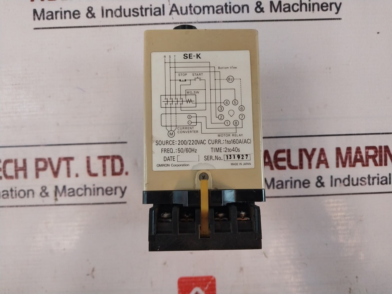 Omron Se-kp2 Motor Relay With Base 2 To 40s - Image 7