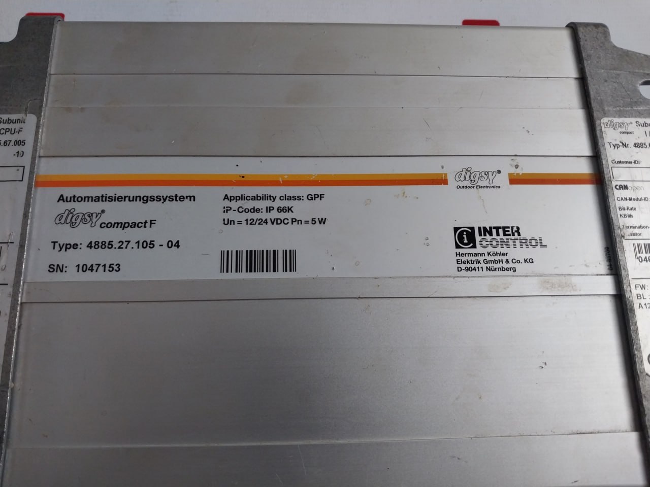 Inter Control 4885.27.105-04 Controller Unit - Image 7