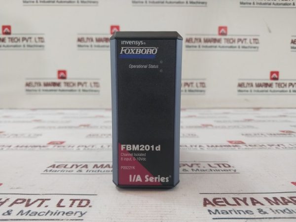 Invensys Foxboro Fbm201d Channel Isolated 0-10vdc