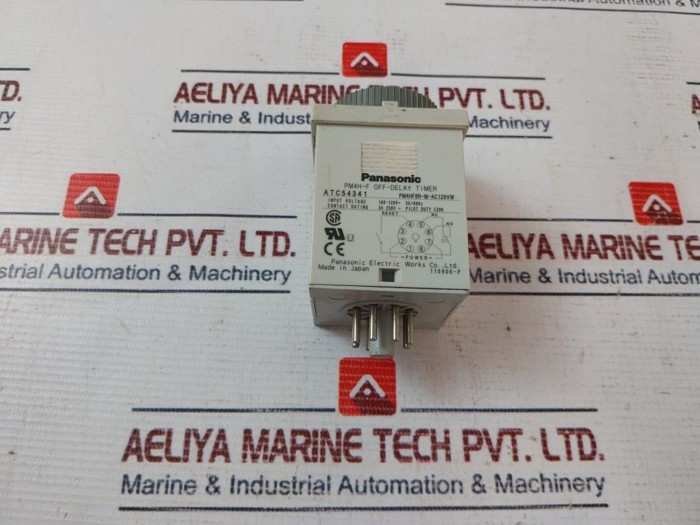 Panasonic Pm4hf8r-m-ac120vw Off-delay Timer 0-10 Min