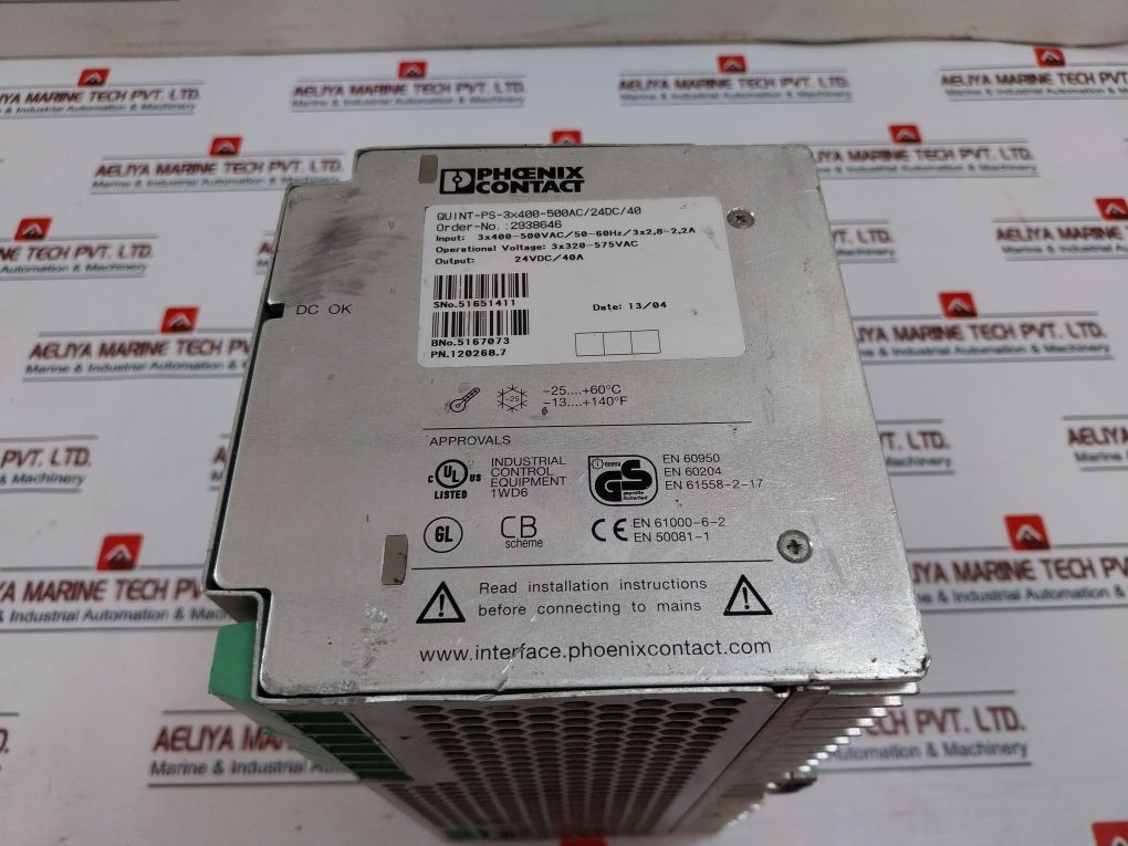 Phoenix Contact Quint-ps-3x400-500ac/24dc/40 Power Supply - Image 6