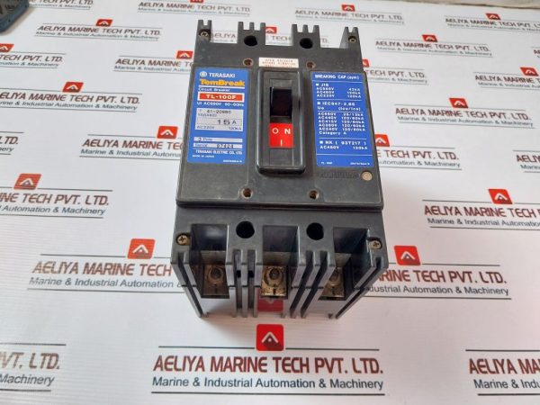 Terasaki Electric Tl-100f 3 Pole Circuit Breaker 15a