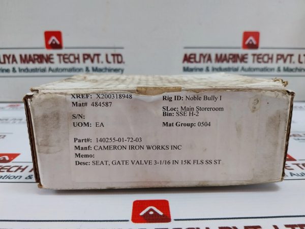 Cameron 140255-01-72-03 Gate Valve Seat - Image 7