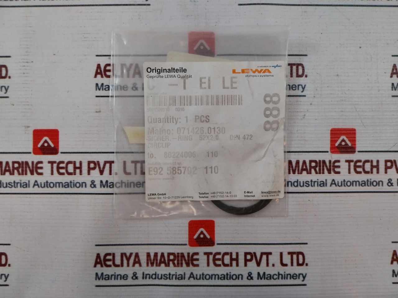 Lewa P-6267a Ball Valve Repair Kit - Image 12