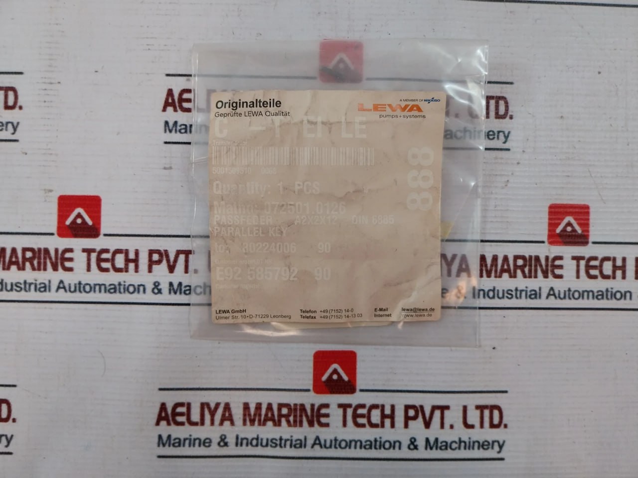 Lewa P-6267a Ball Valve Repair Kit - Image 10