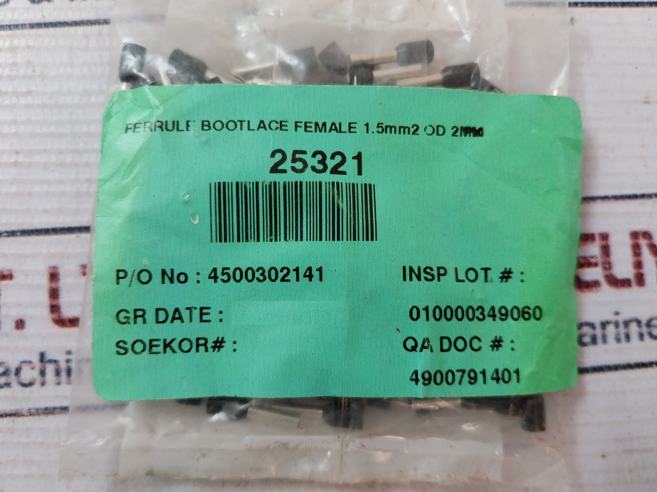 Phoenix Contact Ai 1,5-8 Bk Ferrule Bootlace Female 1.5mm2 Od 2mm - Image 5