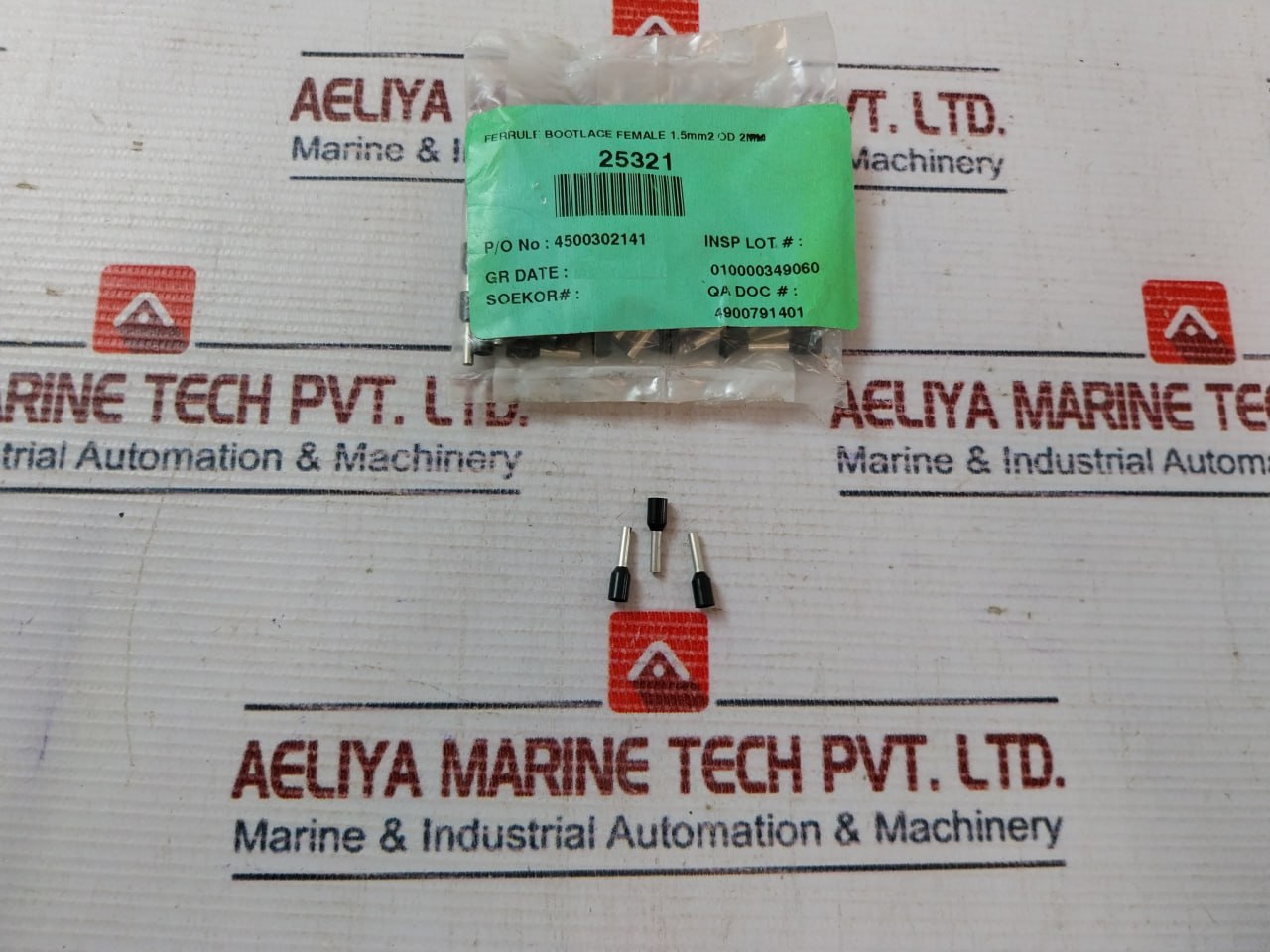 Phoenix Contact Ai 1,5-8 Bk Ferrule Bootlace Female 1.5mm2 Od 2mm