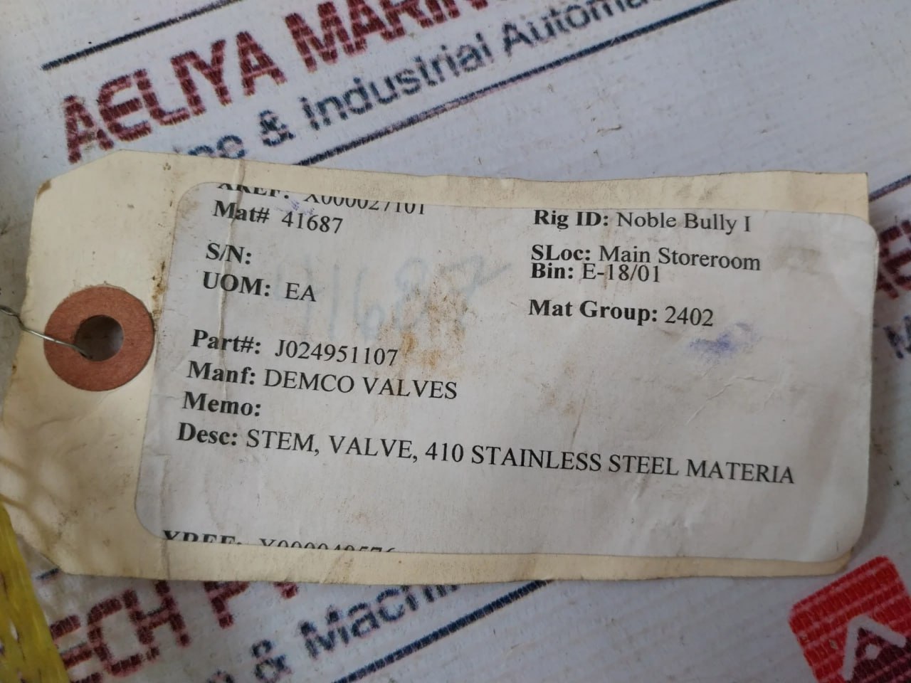 Demco J024951-107 Stem Valve - Image 7