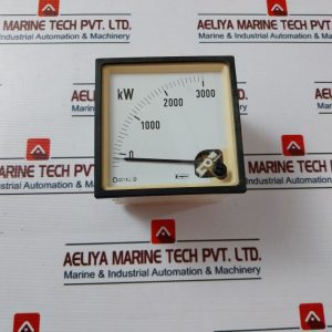 Crompton Instruments E244-01a-g-hf**-wh-sr Kilowatt Analog Panel Meter