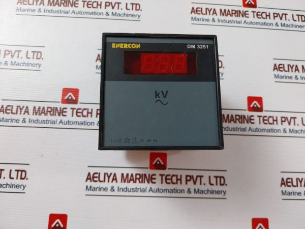 Enercon Dm 3251 Digital Panel Meter 11.0 Kv