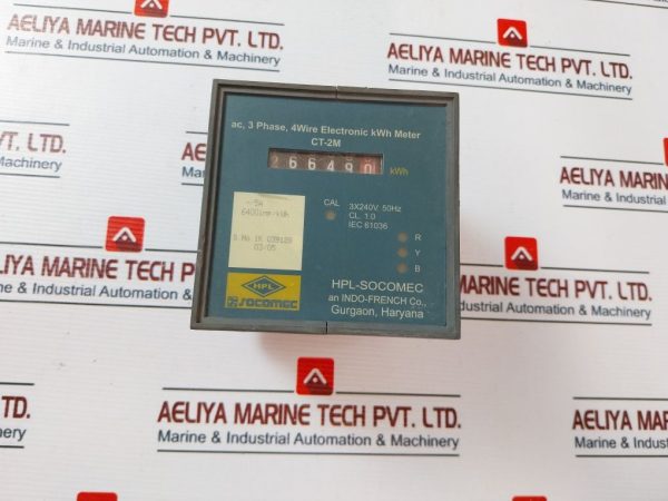 Hpl-socomec Ct-2m 4 Wire Electronic Kwh Meter