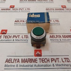 Idec Abn110-g Pushbutton Round Flush Momentary Green