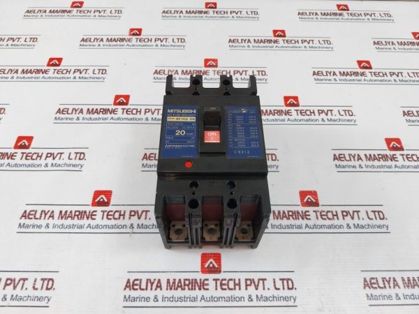 Mitsubishi Electric Nf100-sh No-fuse Circuit Breaker 20 Amp