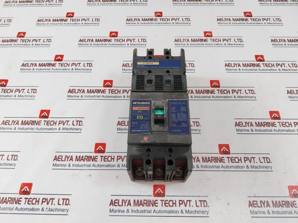 Mitsubishi Nf100-ur No-fuse Circuit Breaker 60 Amp