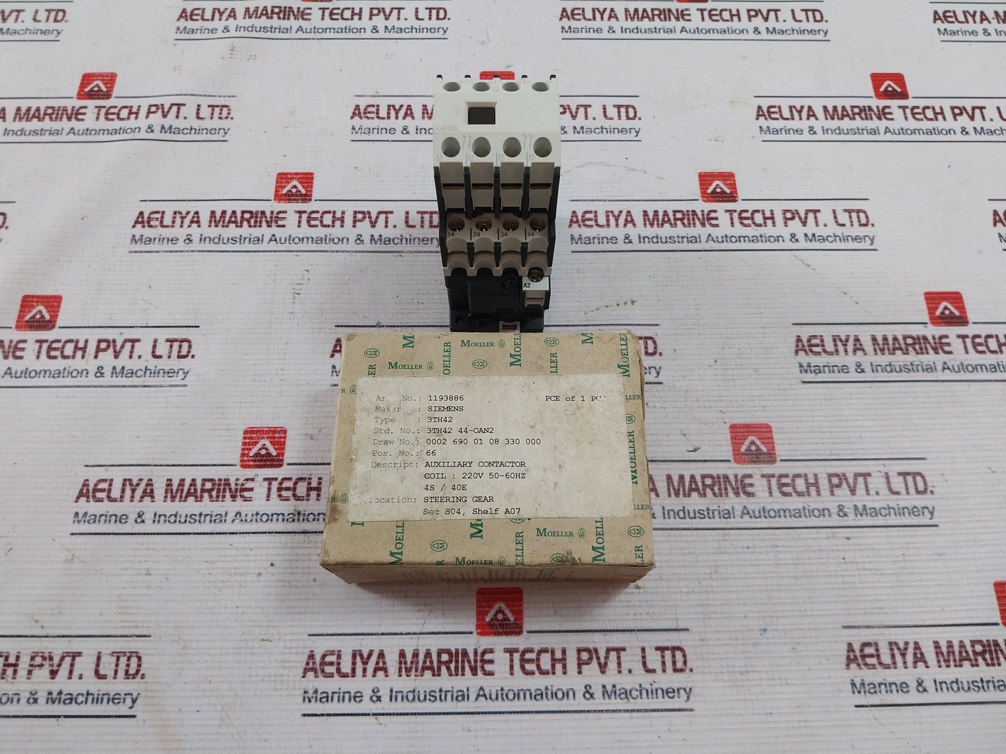 Moeller Dilr40 Contactor With 04 Dil Auxiliary Contact Block