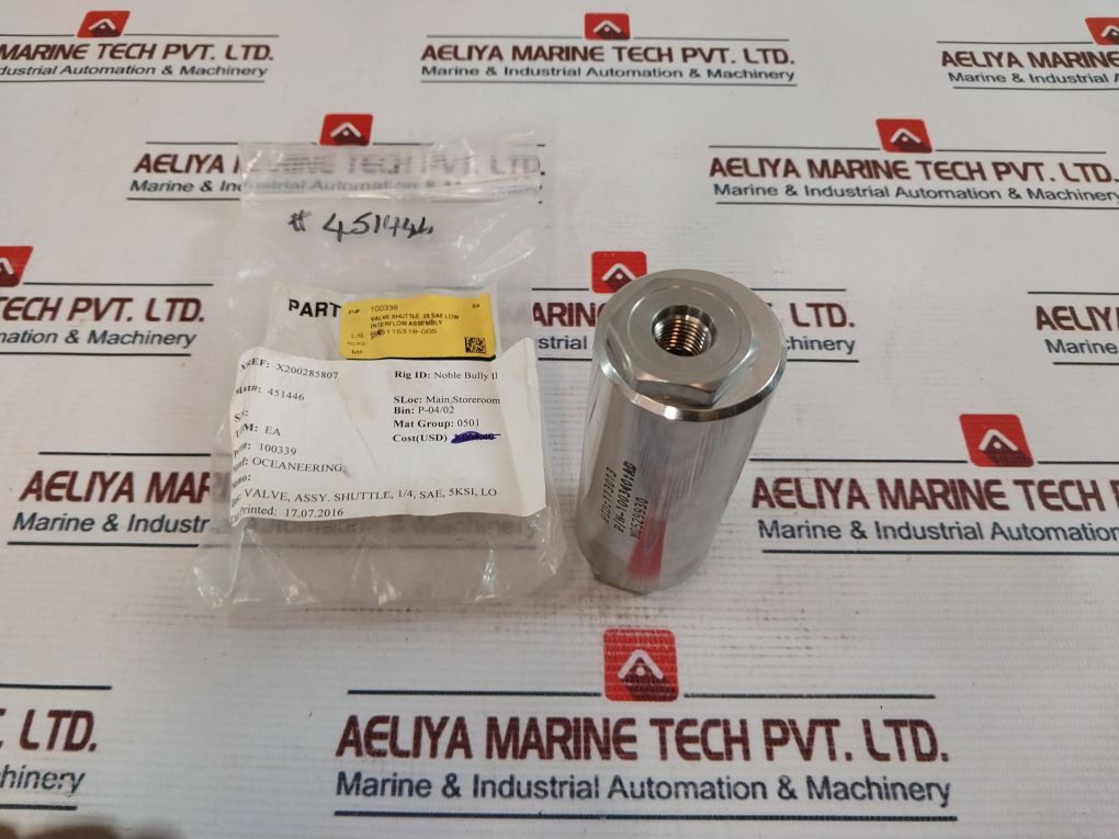 Oceaneering 100339 Shuttle Valve Assy.