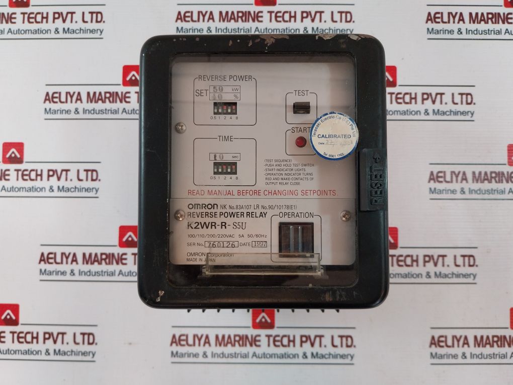 Omron K2wr-r-s5u Reverse Power Relay - Image 6