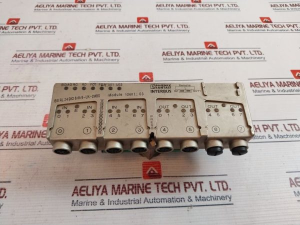 Phoenix Contact Ibs Rl 24 Dio 8/8/8-lk-2mbd Distributed I/o Device ...