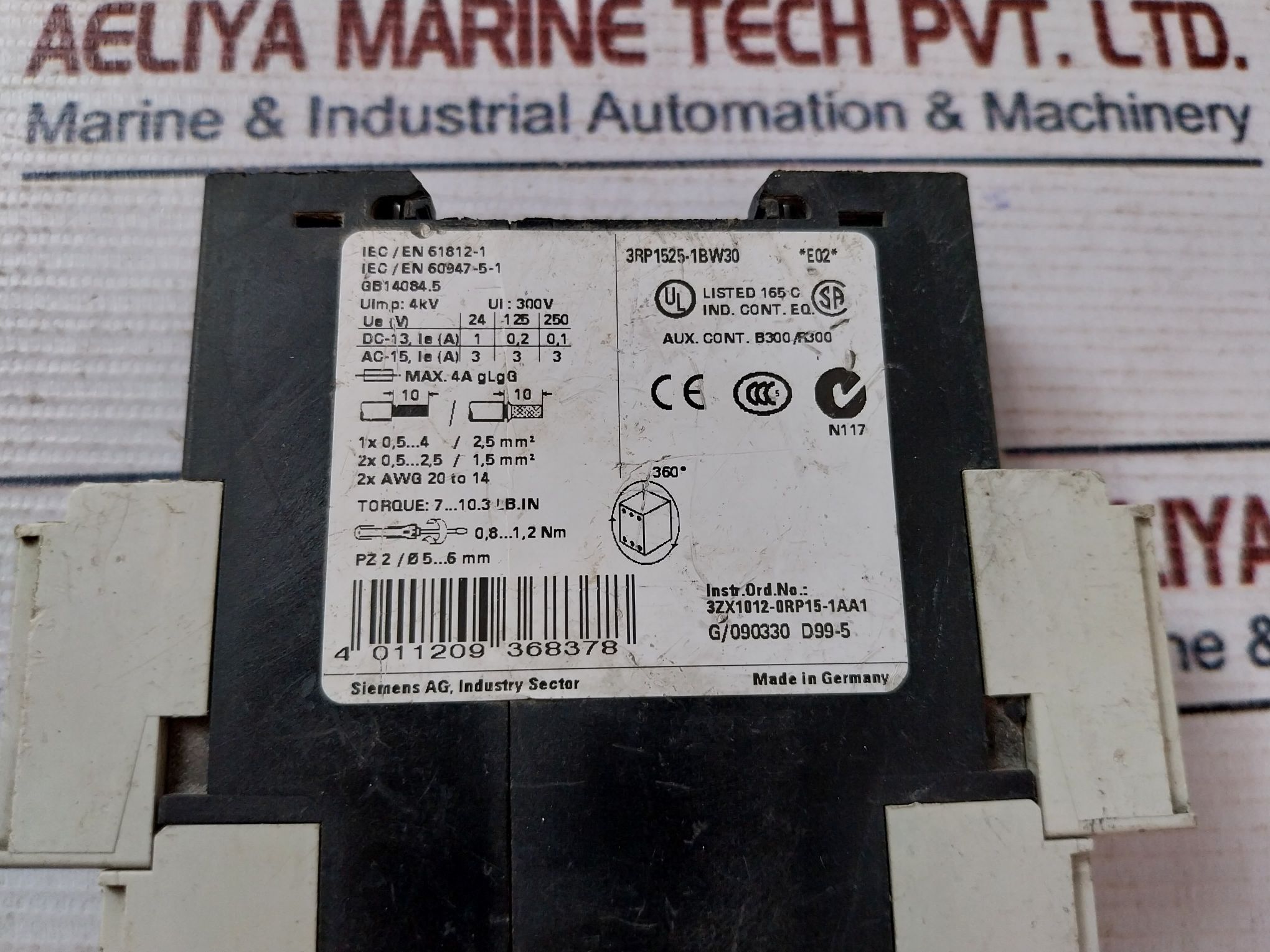 Siemens 3rp1525-1bw30 Timing Relay - Image 6