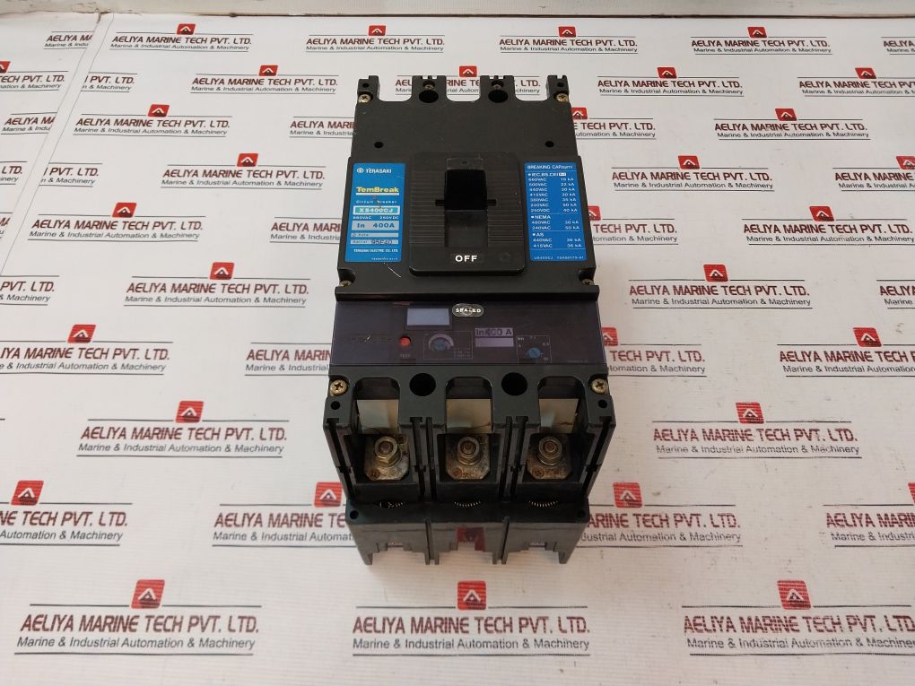 Terasaki Xs400cj 3 Pole Circuit Breaker 250vdc
