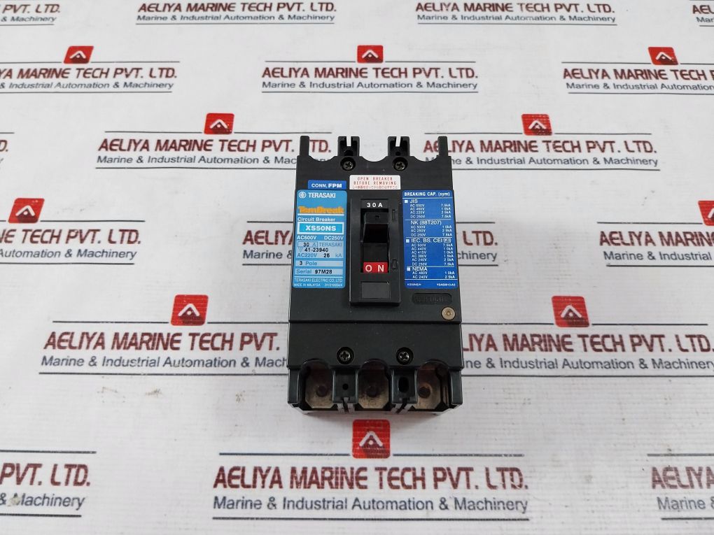 Terasaki Xs50ns 3 Pole Circuit Breaker Dc250v - Image 3