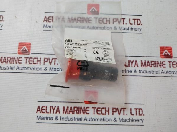 Abb Ce4t-10r-02 Emergency Stop Pushbutton