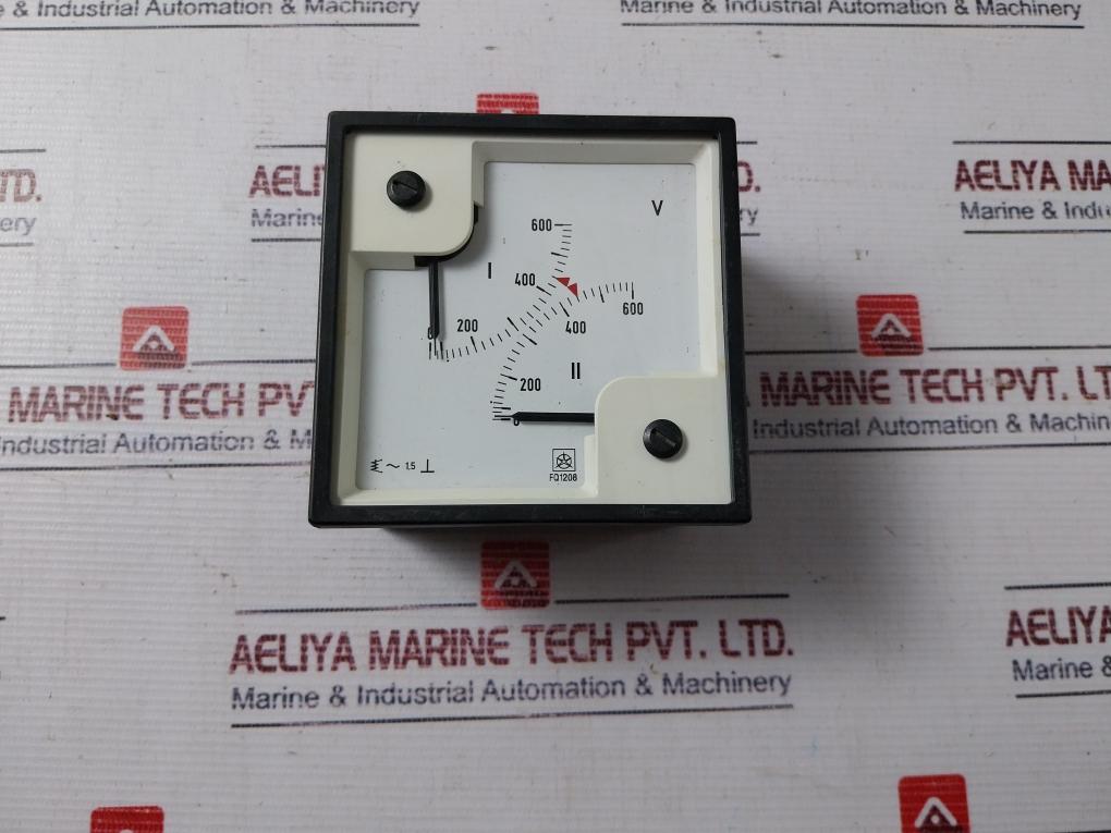 Iskra Fq1208 Analog Double Voltmeter 0-600v