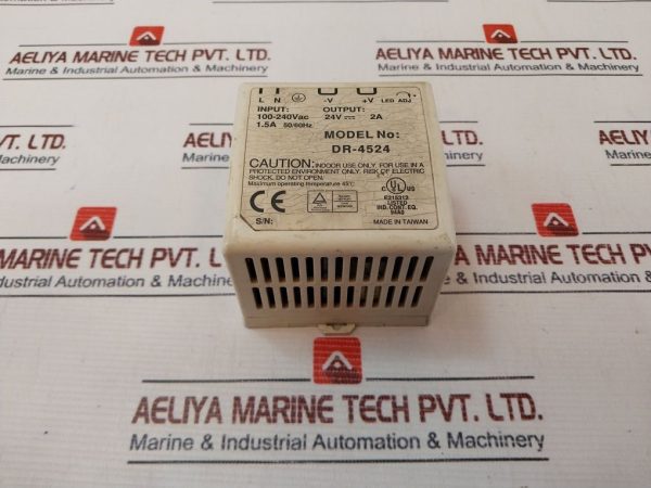 Mean Well Dr-4524 Rail Power Supply 100-240vac