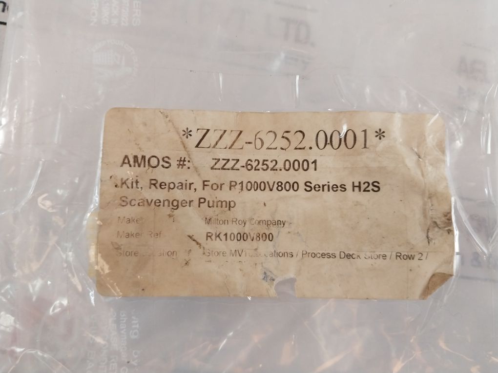 Milton R1000v800 Series H2s Repair Kit (Part Only) - Image 6