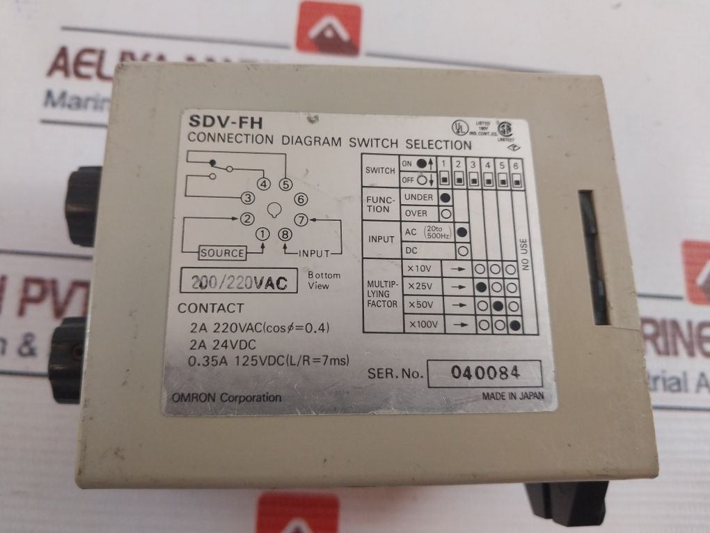 Omron Sdv-fh7 Voltage Sensor 200/220vac - Image 6