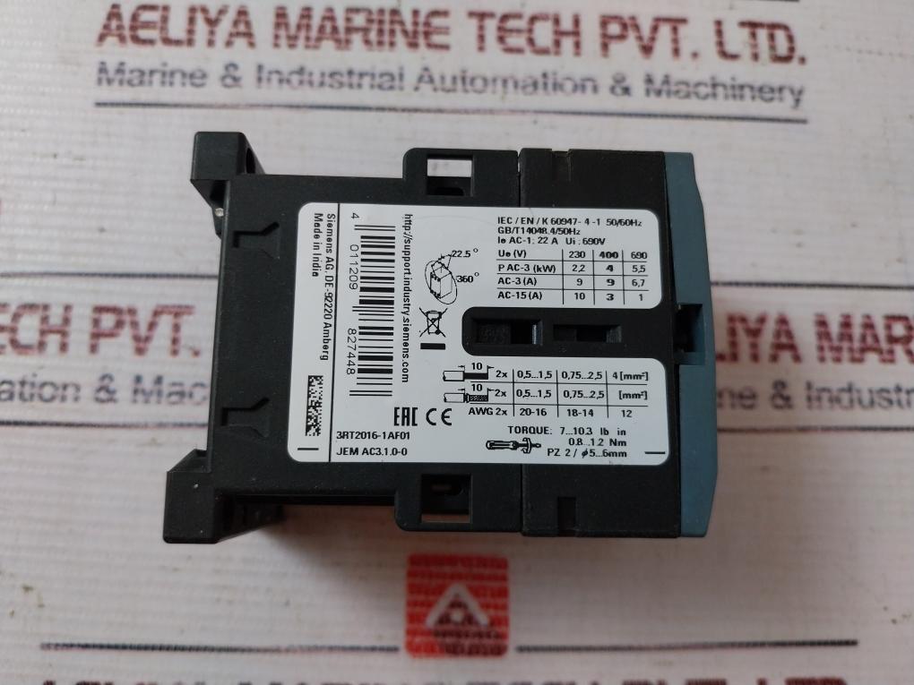 Siemens Sirius 3rt2016-1af01 Contactor - Image 4