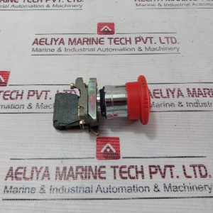Telemecanique Zbe-102 Emergency Stop Pushbutton Switch With Contact Block