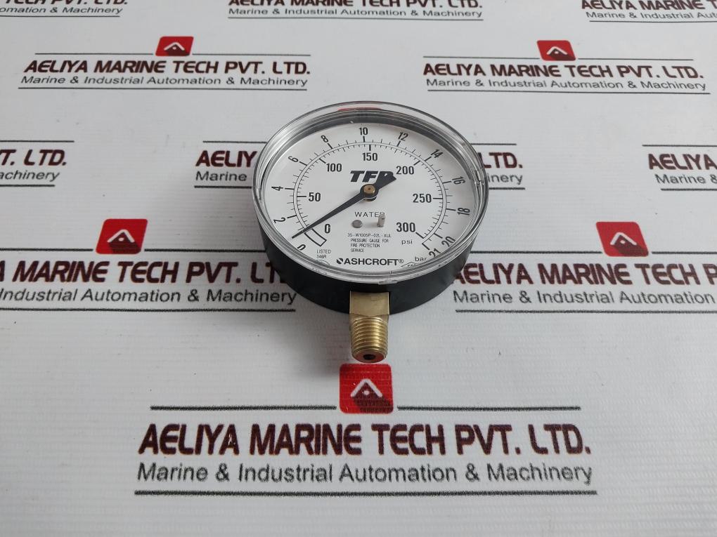 Ashcroft 35-w1005p-02l-xul Pressure Gauge 0-300 Psi - Image 3