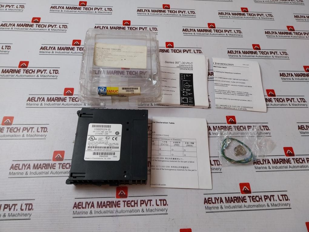Ge Fanuc Ic693cpu374-gs Cpu374 Plus With 240k User Memory With Ethernet Comm