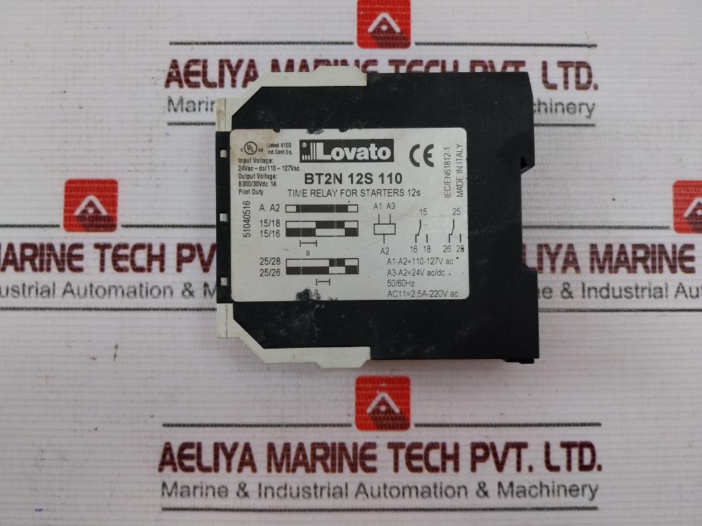 Lovato Bt2n 12s 110 Time Relay For Starters 12s - Image 4