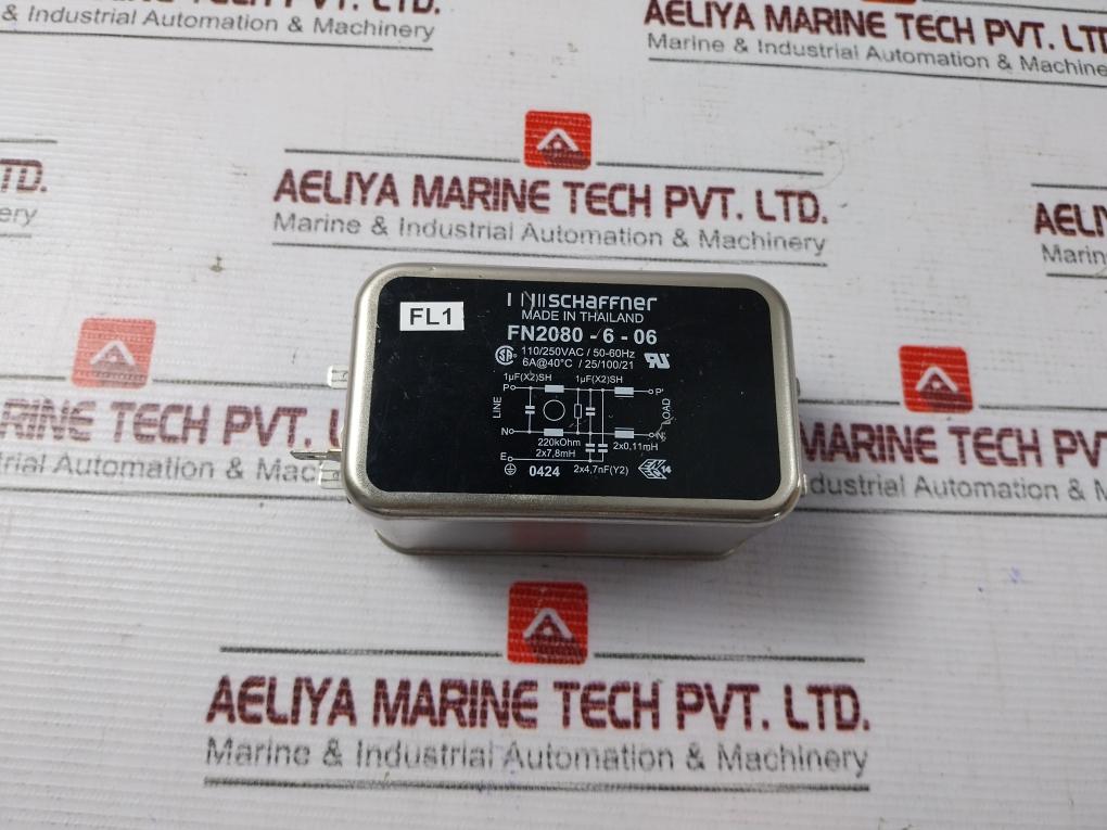 Schaffner Fn2080-6-06 Power Line Filter