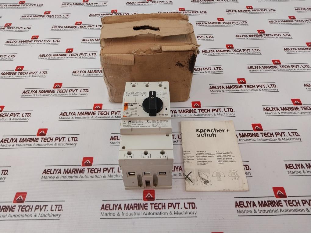 Sprecher+schuh Kta3-100 Circuit Breaker Manual Motor Starter 40a