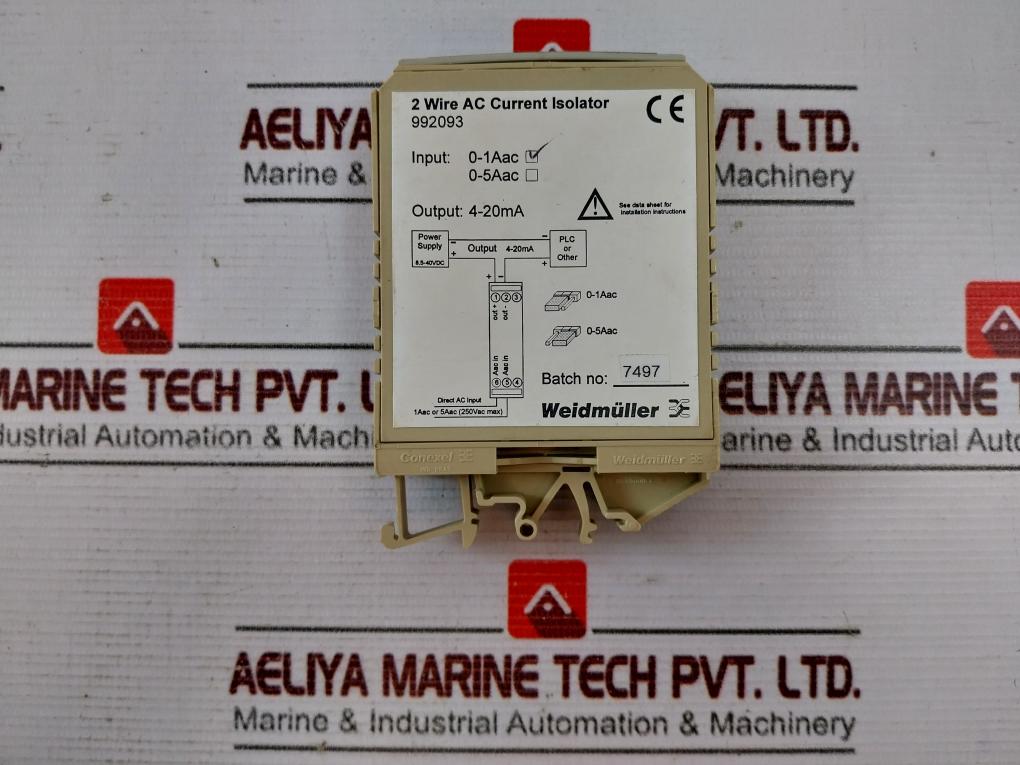 Weidmuller 992093 2 Wire Ac Current Isolator