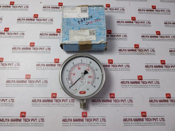 Abp 0-16 Bar Pressure Gauge 0-230 Psi