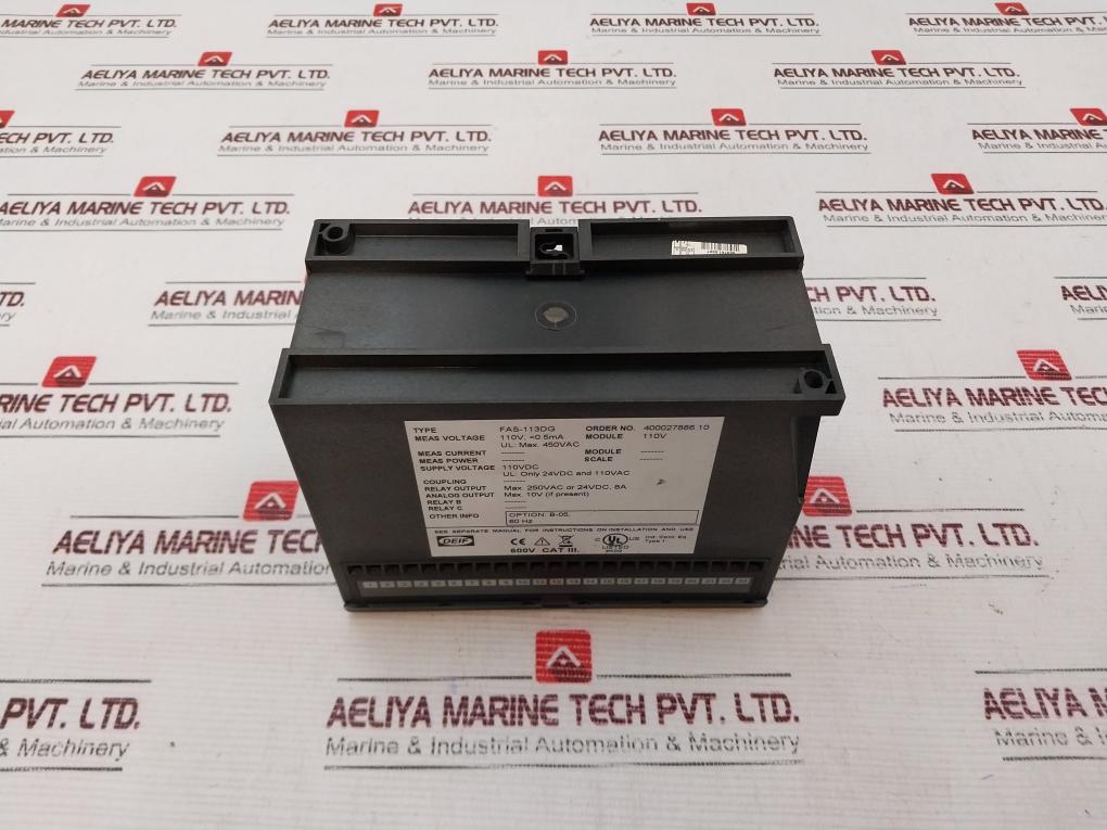 Deif Fas-113dg Controller Synchroniser 450vac - Image 4