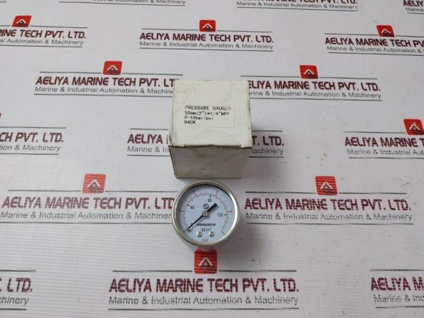 Norgren 0-140 Lbfin2 Pressure Gauge 0-10 Bar