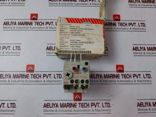 Schiele M36 Thermal Overload Relay