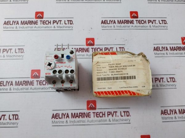 Schiele M36 Thermal Overload Relay 750v