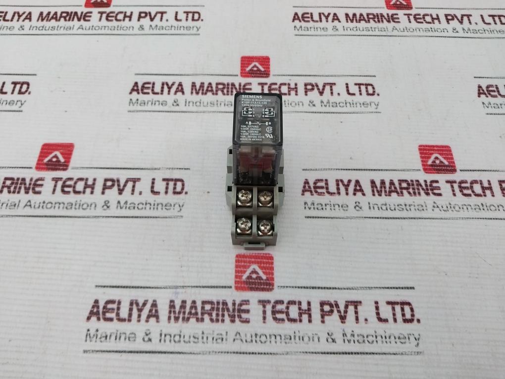 Siemens Potter & Brumfield K10p-11a15-120 Relay With Base