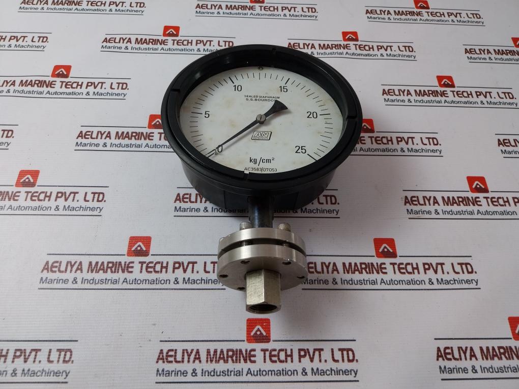 A.n.instruments 0-25 Kgcm2 Pressure Gauge