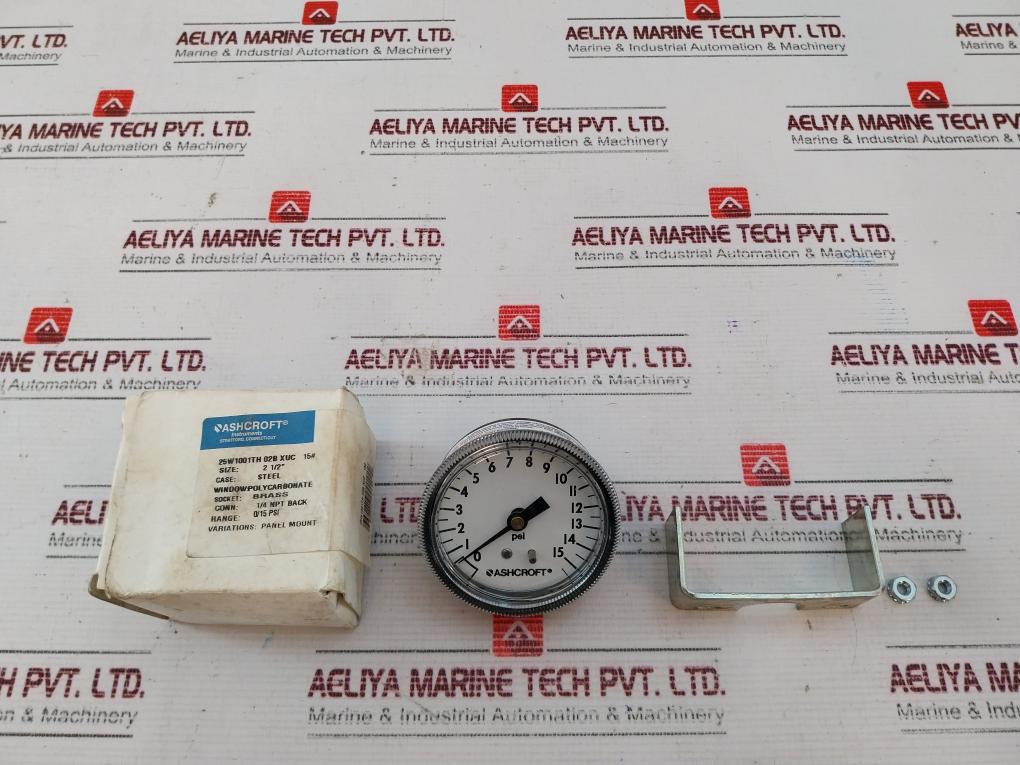 Ashcroft 25w1001th 02b Xuc 15 Pressure Gauge