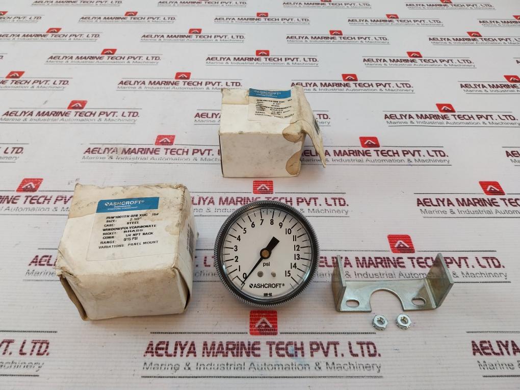 Ashcroft 25w1001th 02b Xuc 15 Pressure Gauge