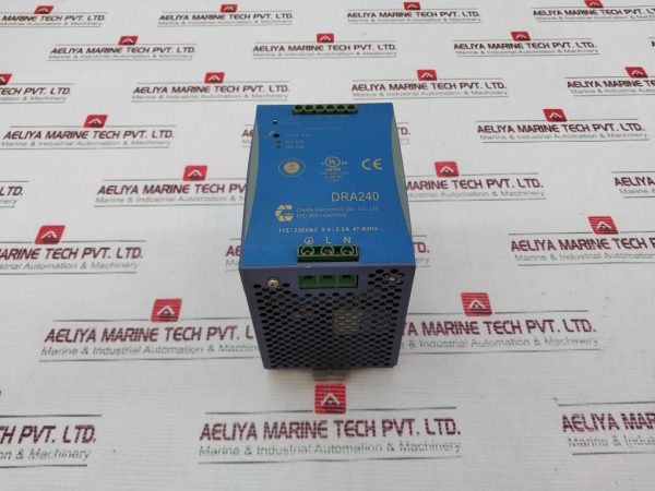 Chinfa Electronics Dra240-24a Din Rail Power Supply 24 Vdc10 A